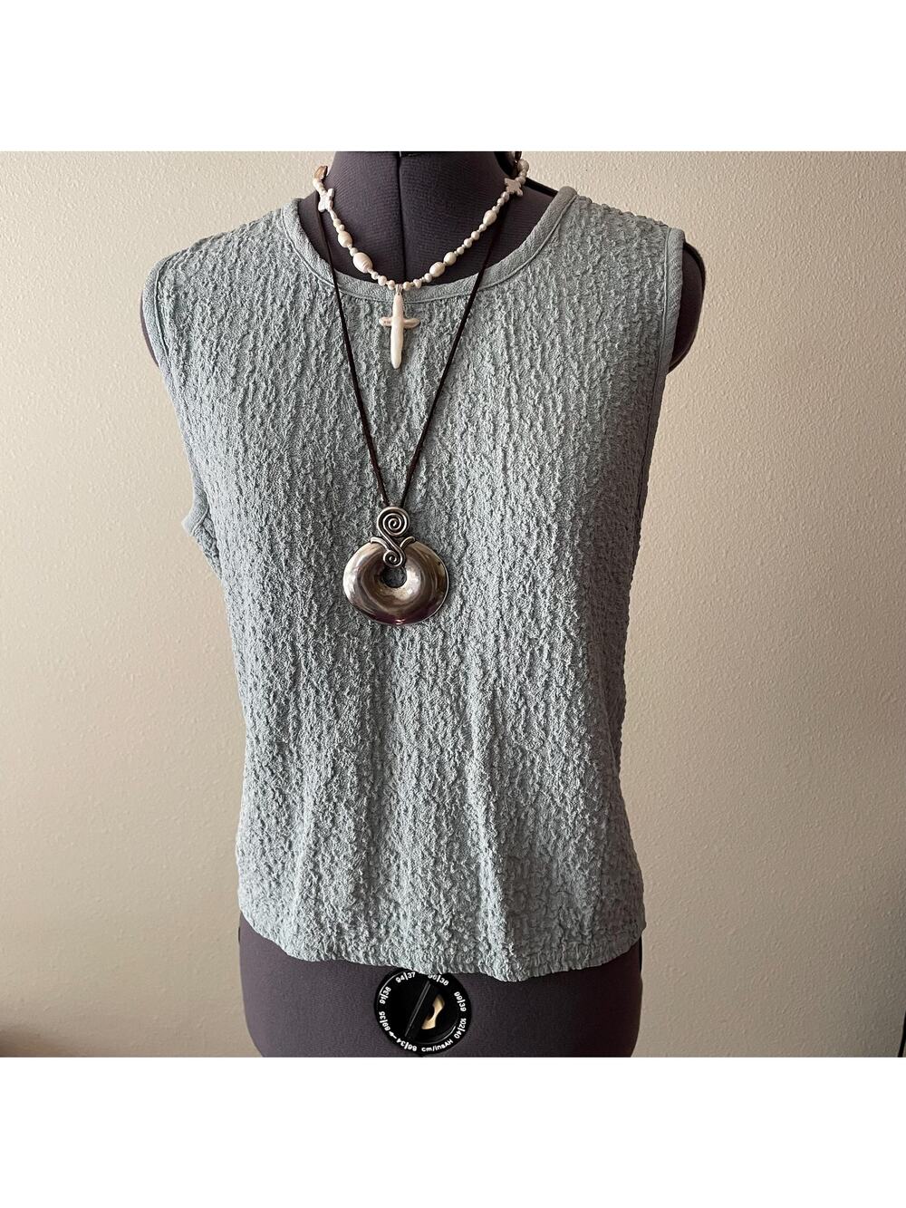Y2K vintage 2000's Double D Ranch textured light blue tank top | Size M